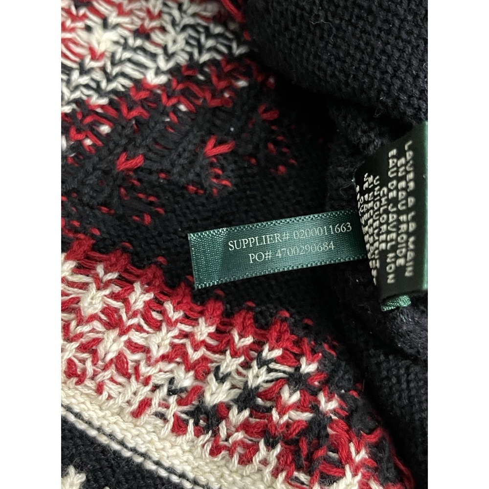 Lauren Ralph Lauren Petite Medium Long Tunic Sweater Southwest Aztec Geometric - Picture 11 of 16